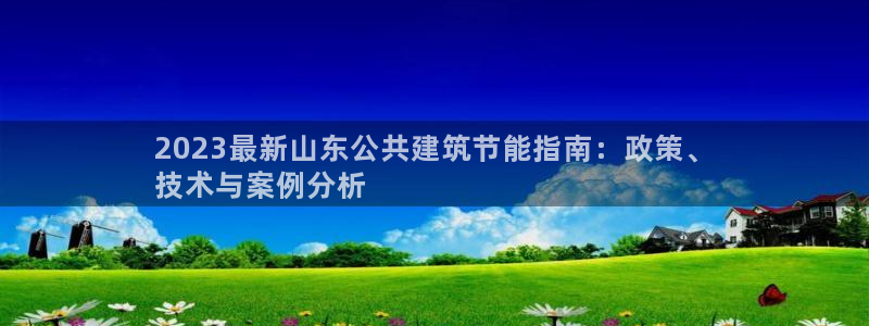 e尊国际是个黑网：2023最新山东公共建筑节能指南：政策、
技术与案例分析